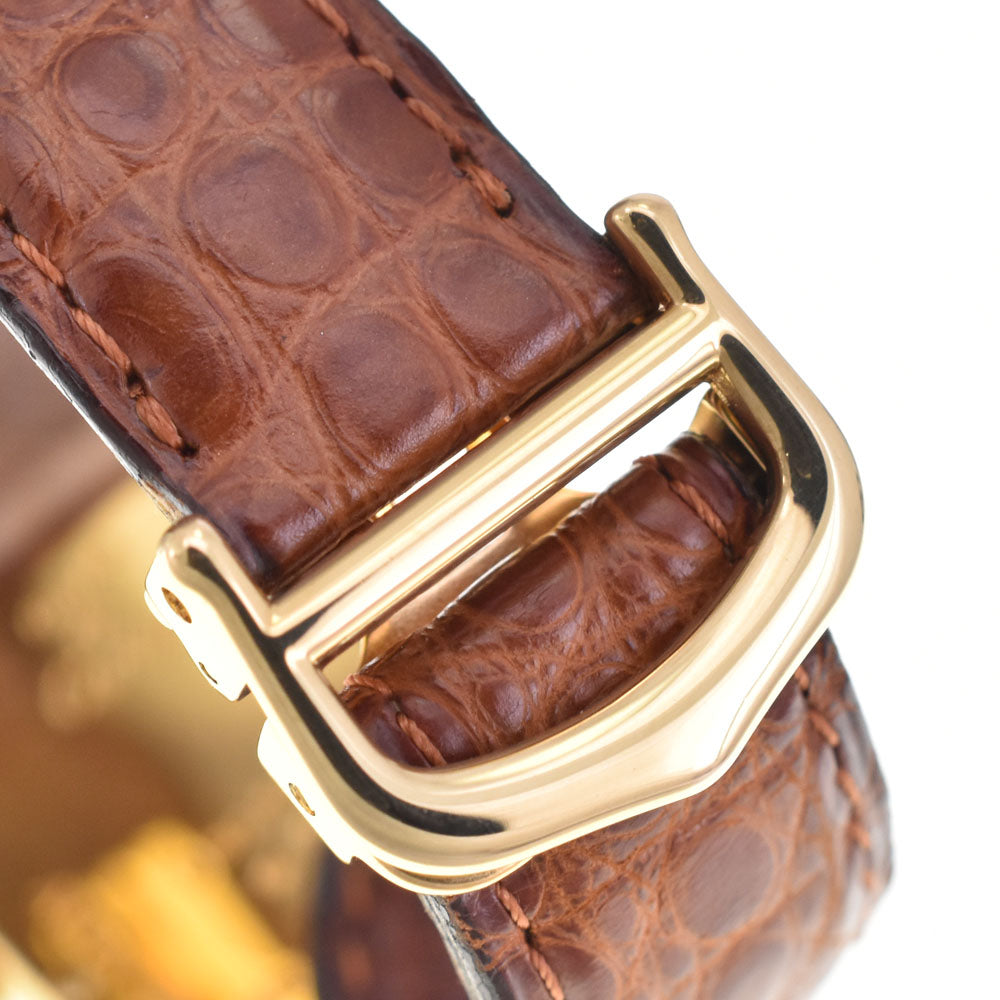 with paper CARTIER Must tank LM W1013754 Date SV925 (Gold Plated)/Leather white Dial Quartz Men's
 Watch B#144065