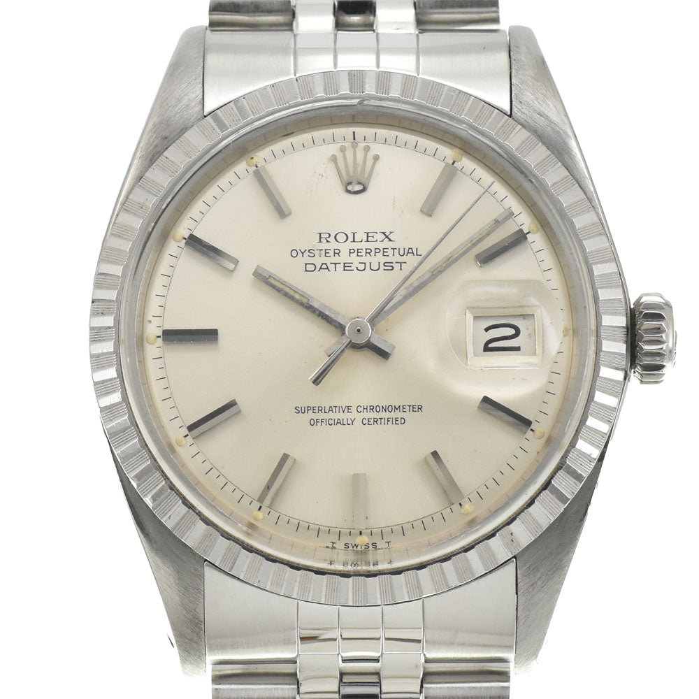 ROLEX Oyster Perpetual DATEJUST 1603 vintage Cal.1570 Silver Dial Automatic Men's
 Watch G#144066