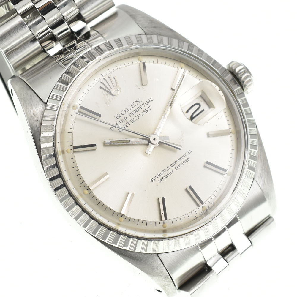 ROLEX Oyster Perpetual DATEJUST 1603 vintage Cal.1570 Silver Dial Automatic Men's
 Watch G#144066