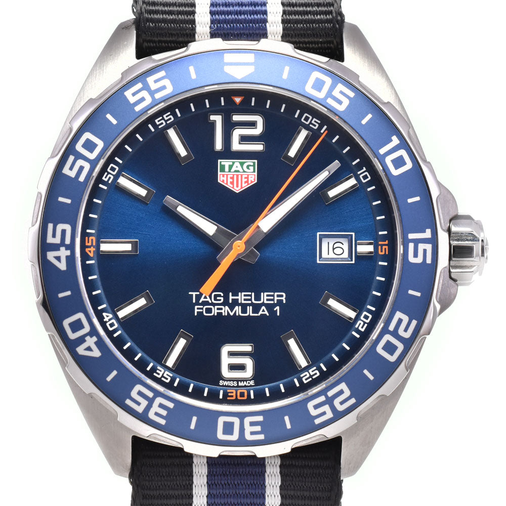 with paper TAG HEUER Formula 1 WAZ1010.FC8197 Date blue Dial Quartz Men's
 Watch D#144070