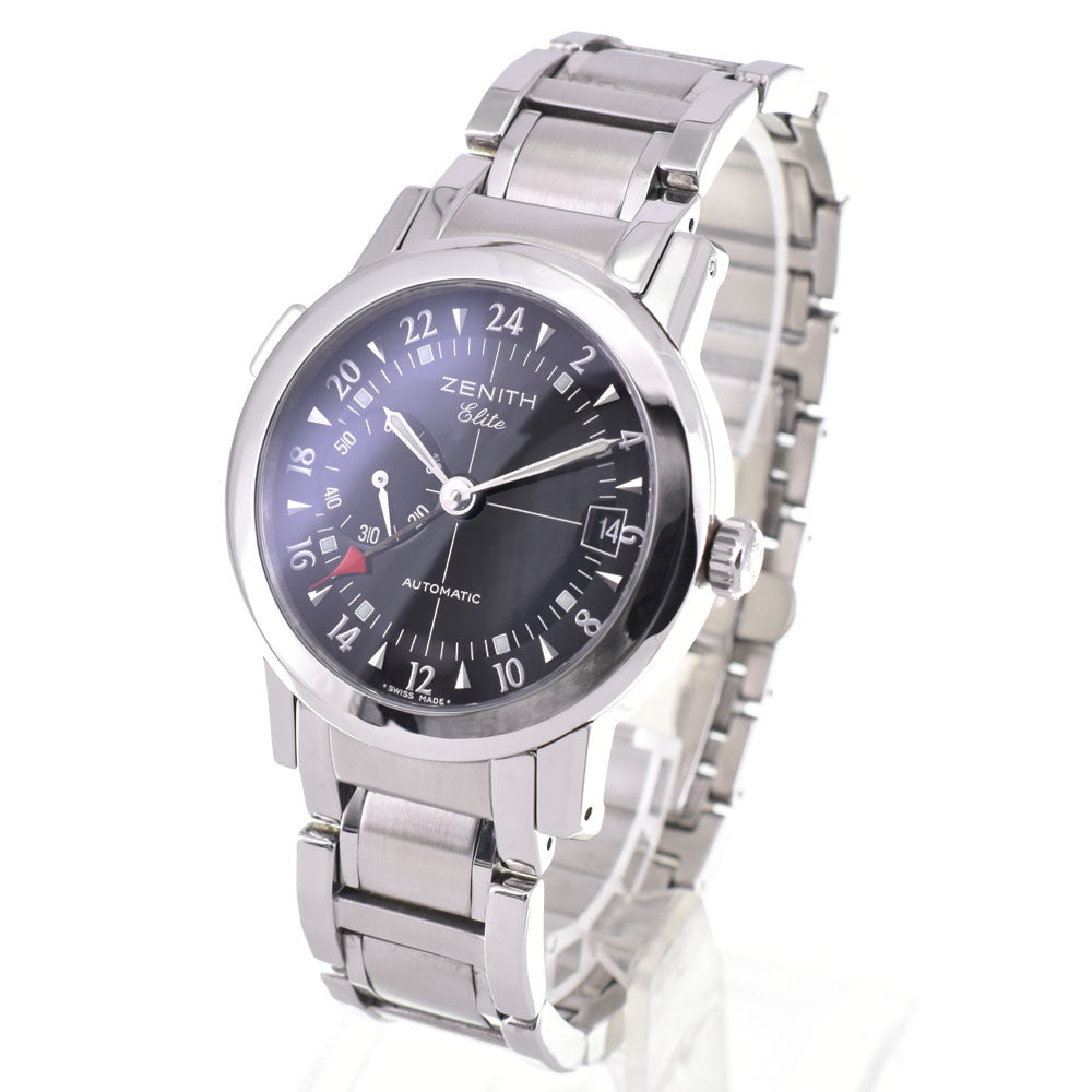 with paper ZENITH Port Royale Elite 01/02.0451.682 Small second date GMT black Dial Automatic Men's
 Watch D#144072
