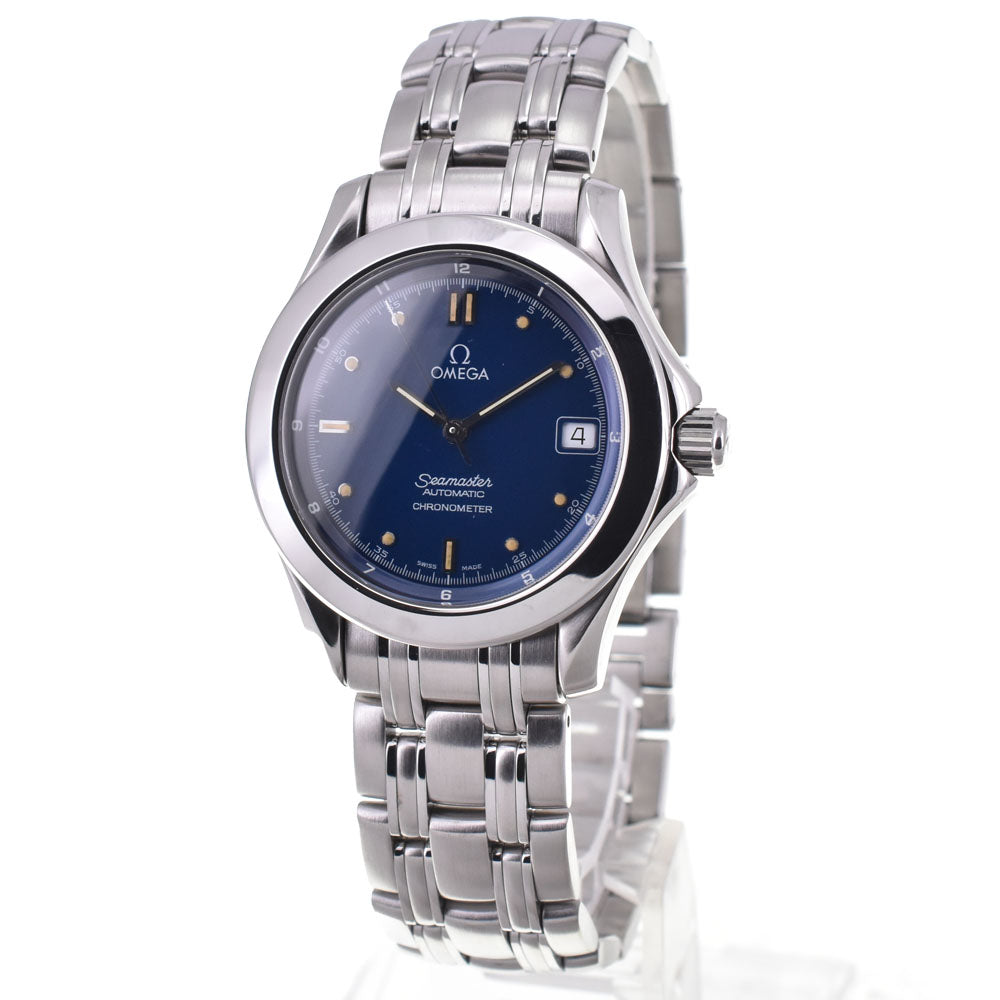 with paper OMEGA Seamaster 2501.80 Chronometer Date blue Dial Automati ...