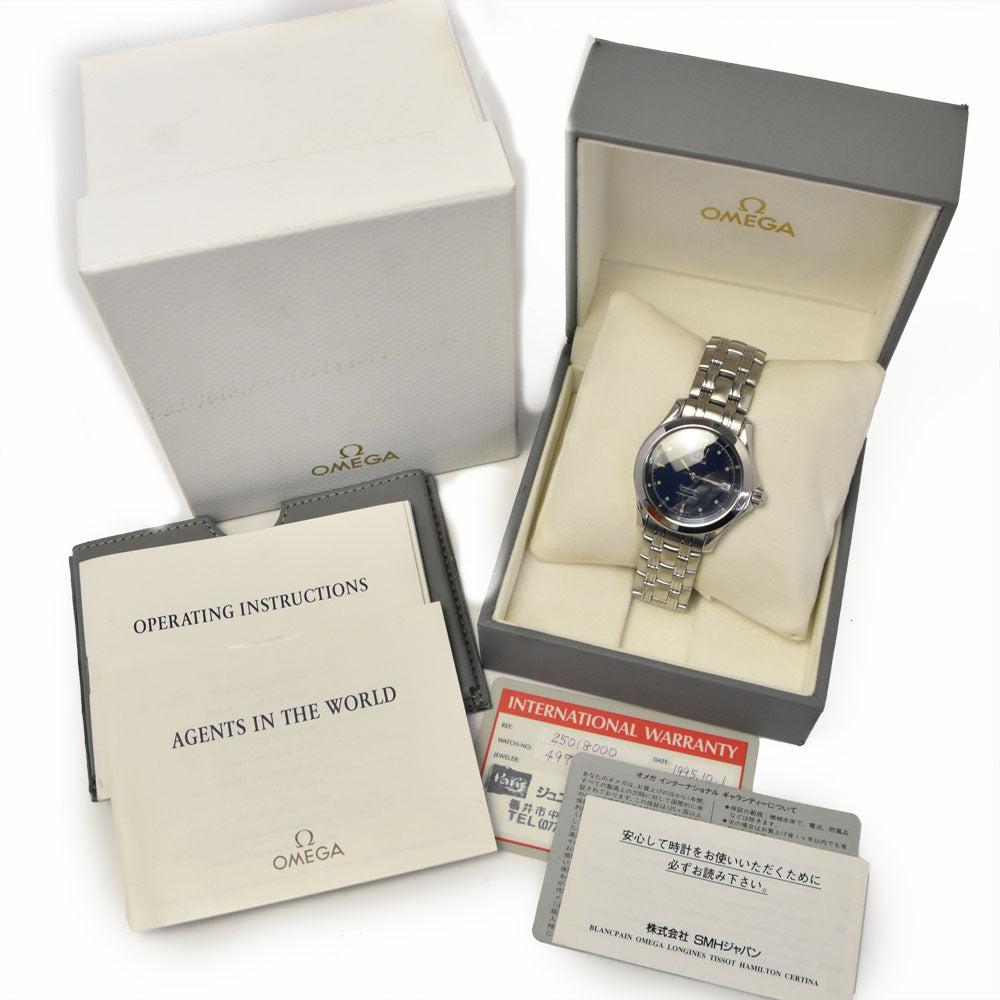 with paper OMEGA Seamaster 2501.80 Chronometer Date blue Dial Automatic Men's
 Watch C#144073
