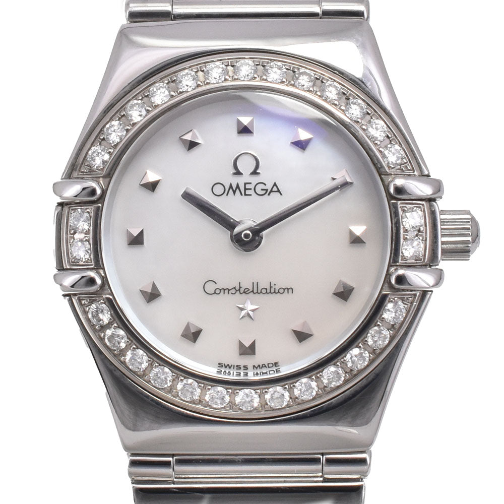 with paper OMEGA Constellation Mini 1465.71 Diamond Bezel White shell Dial Quartz Ladies
 Watch D#144074