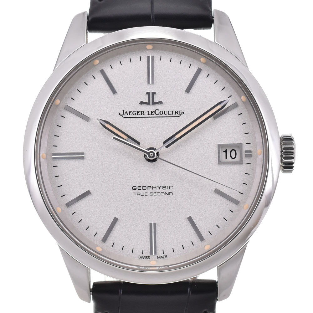 with paper JAEGER-LECOULTRE Geophysical True Seconds Q8018420 Date Silver Dial Automatic Men's
 Watch B#144082