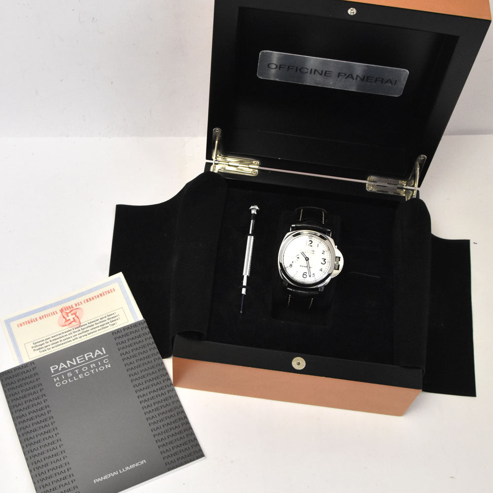 PANERAI Luminor Marina PAM00113 Small second white Dial Hand Winding Men's
 Watch B#144083