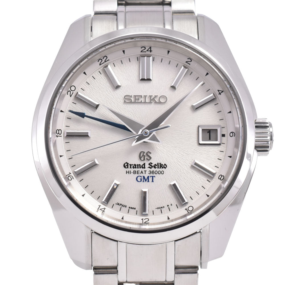 with paper SEIKO Grand Seiko SBGJ001/9S86-00A0 Mechanical Hi-Beat 36000 GMT Silver Dial Automatic Men's
 Watch B#144088