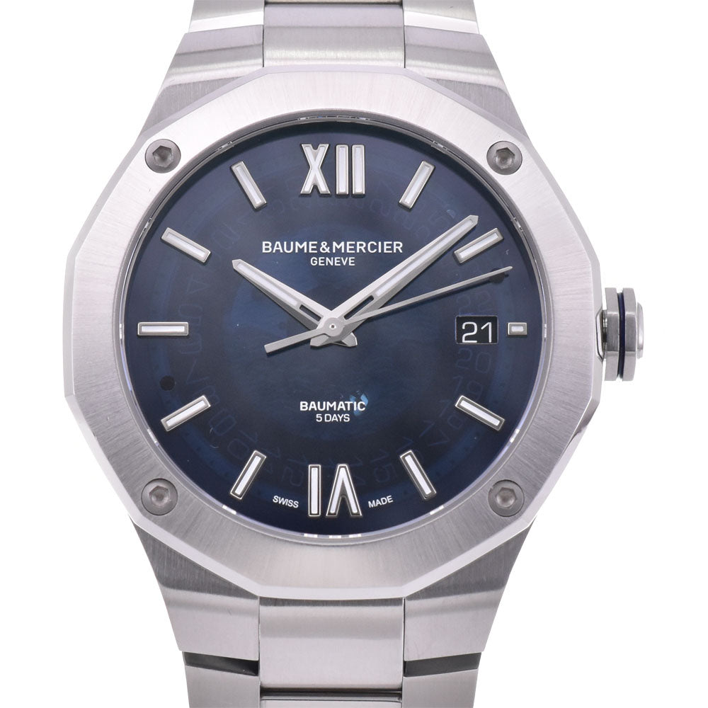 Baume & Mercier Riviera Baumatic MOA10616 Date Blue (semi-transparent) Dial Automatic Men's
 Watch B#144089