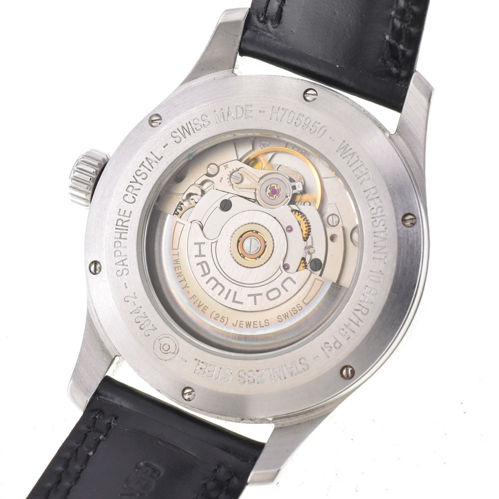 HAMILTON Khaki field H705950 see-through back black Dial Automatic Men's
 Watch C#144093