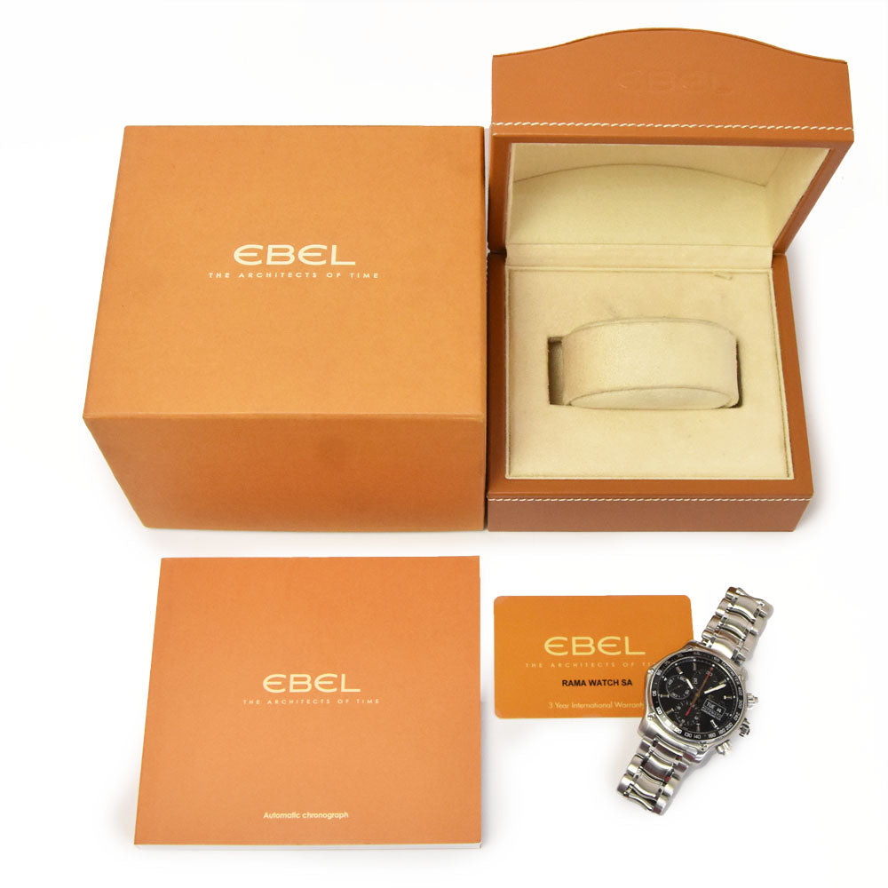 with paper EBEL 1911 Discovery E9750L62 Chronograph black Dial Automatic Men's
 Watch D#144096