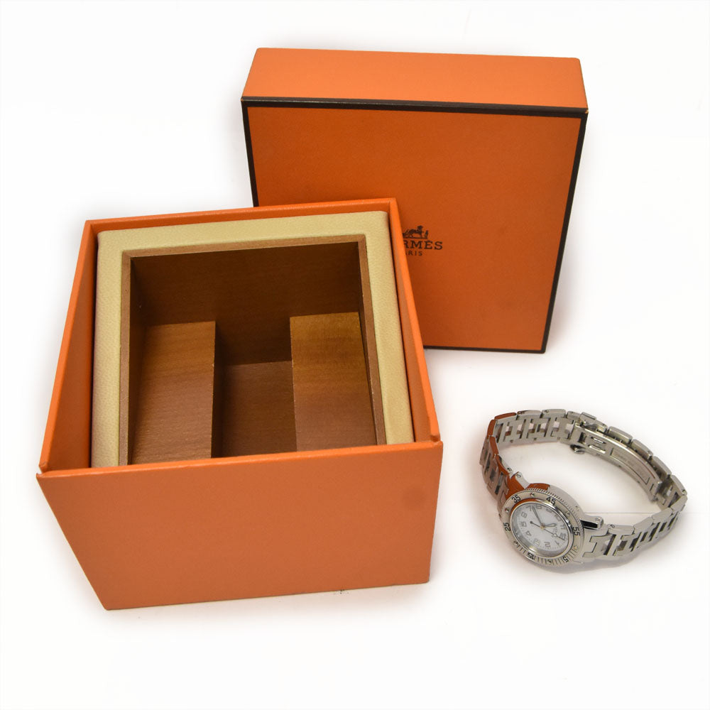 HERMES Clipper diver CL5.210 Date white Dial Quartz Ladies
 Watch C#144097