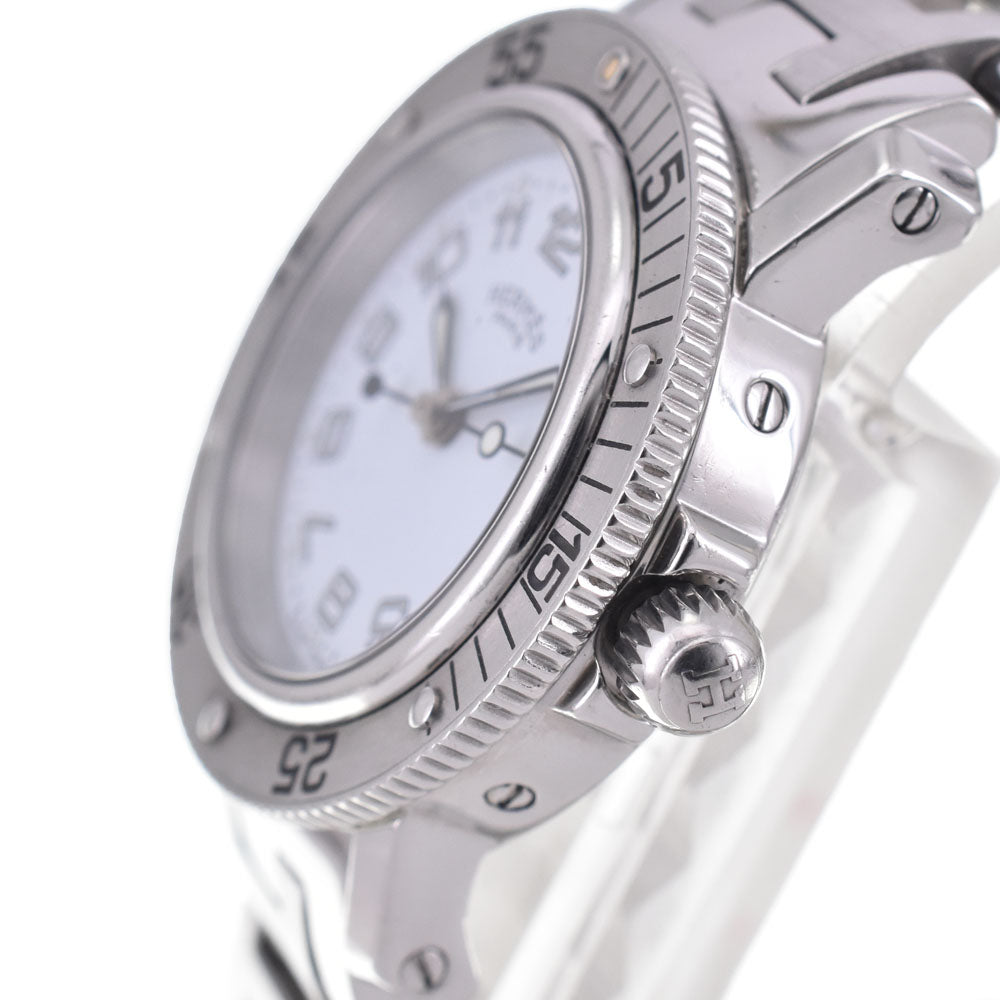 HERMES Clipper diver CL5.210 Date white Dial Quartz Ladies
 Watch C#144097