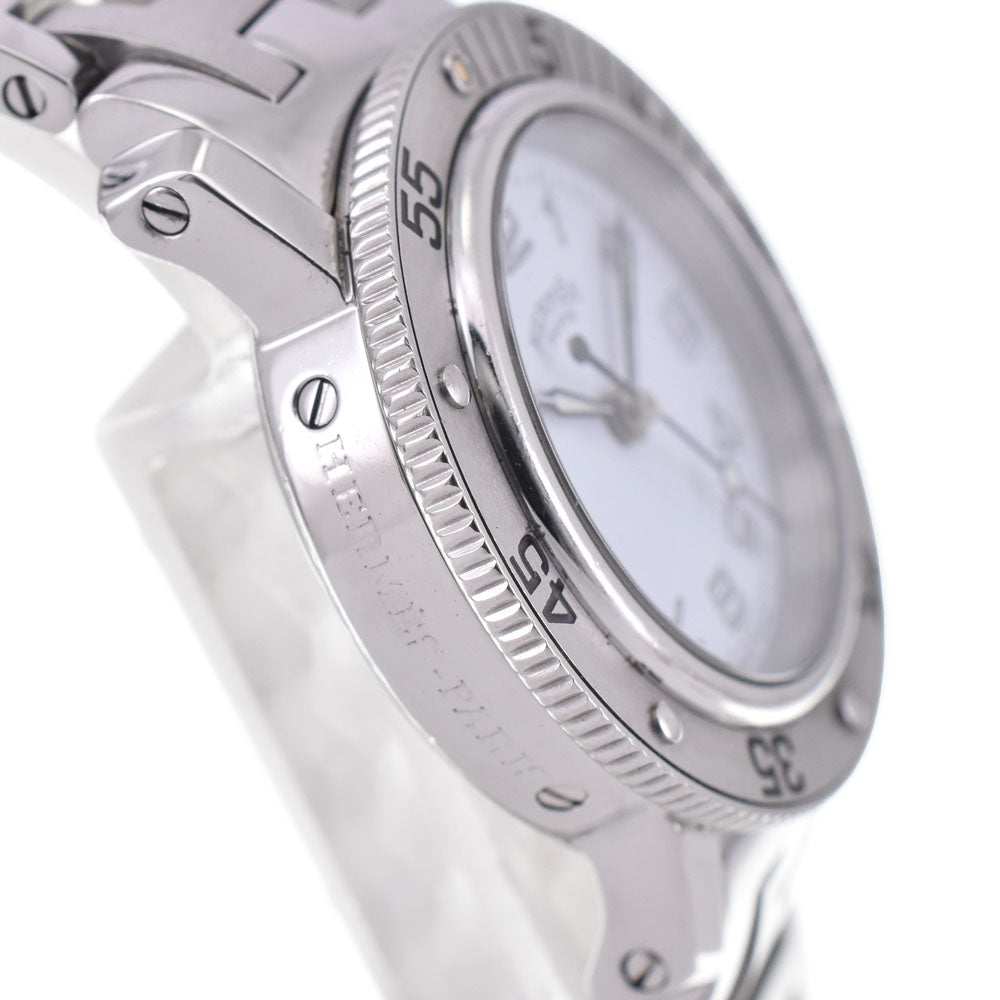HERMES Clipper diver CL5.210 Date white Dial Quartz Ladies
 Watch C#144097