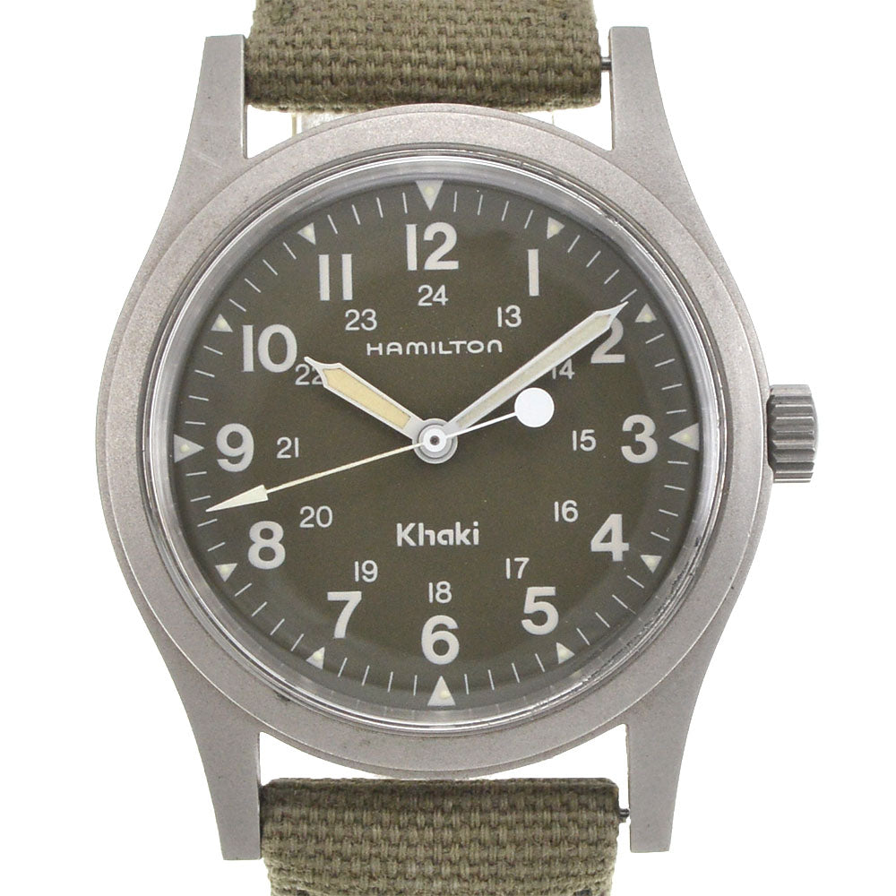 with paper HAMILTON khaki 9415A khaki Dial Hand Winding Boy's
 Watch I#144102