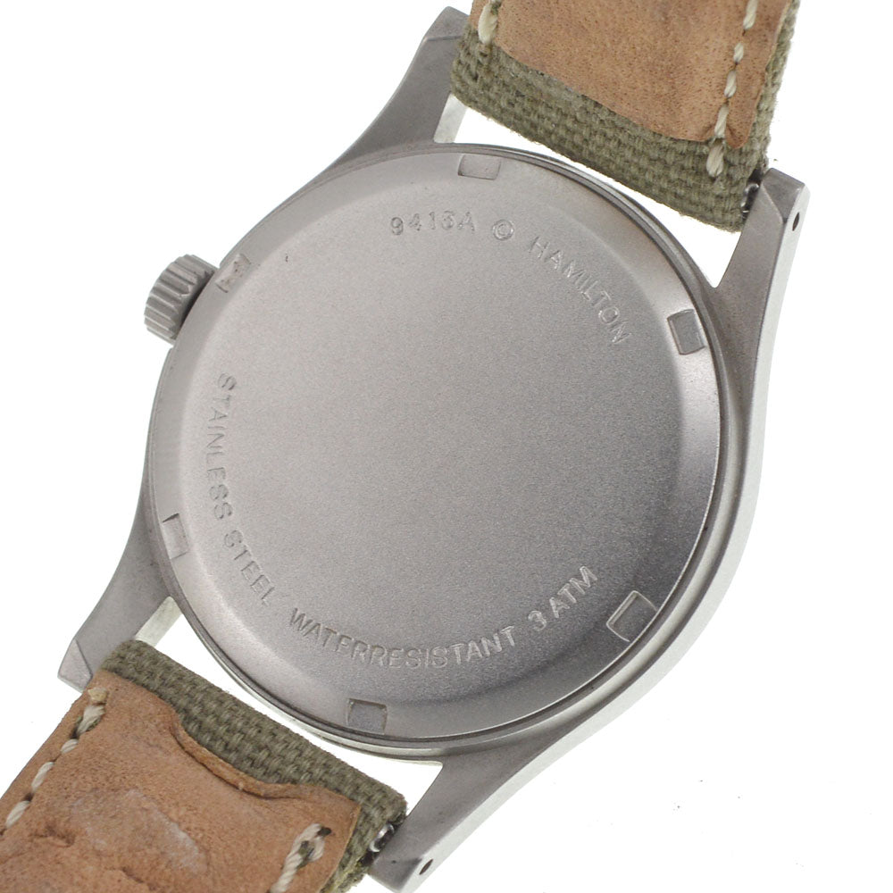 with paper HAMILTON khaki 9415A khaki Dial Hand Winding Boy's
 Watch I#144102