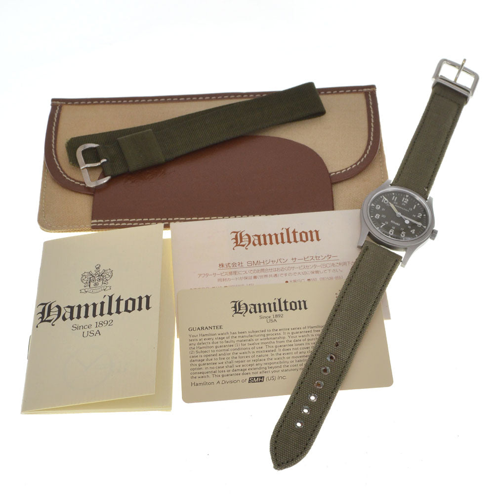 with paper HAMILTON khaki 9415A khaki Dial Hand Winding Boy's
 Watch I#144102