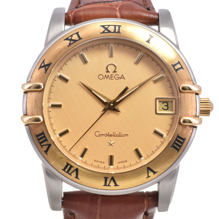 OMEGA Constellation YG Bezel Date gold Dial Quartz Men's
 Watch B#144106