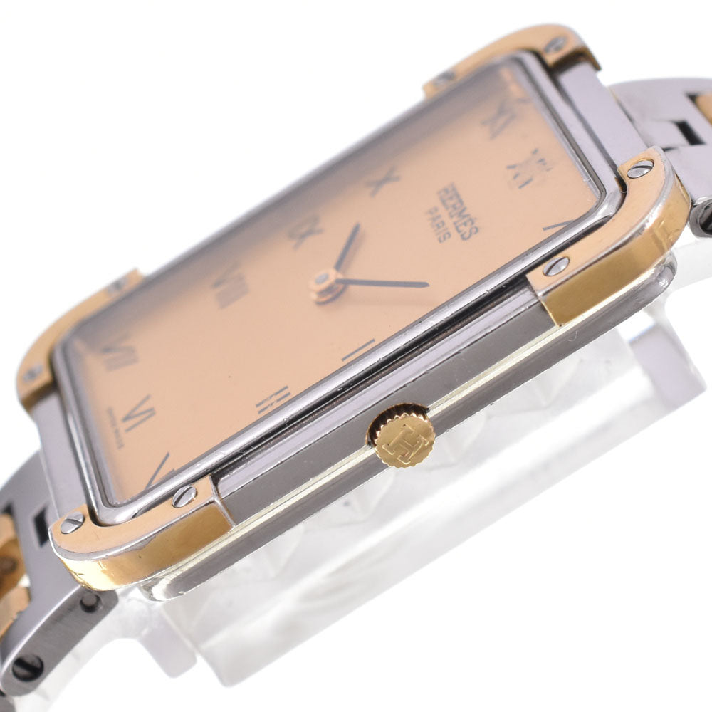HERMES Clojure Stainless Steel/Gold Plated gold Dial Quartz Ladies
 Watch E#144111