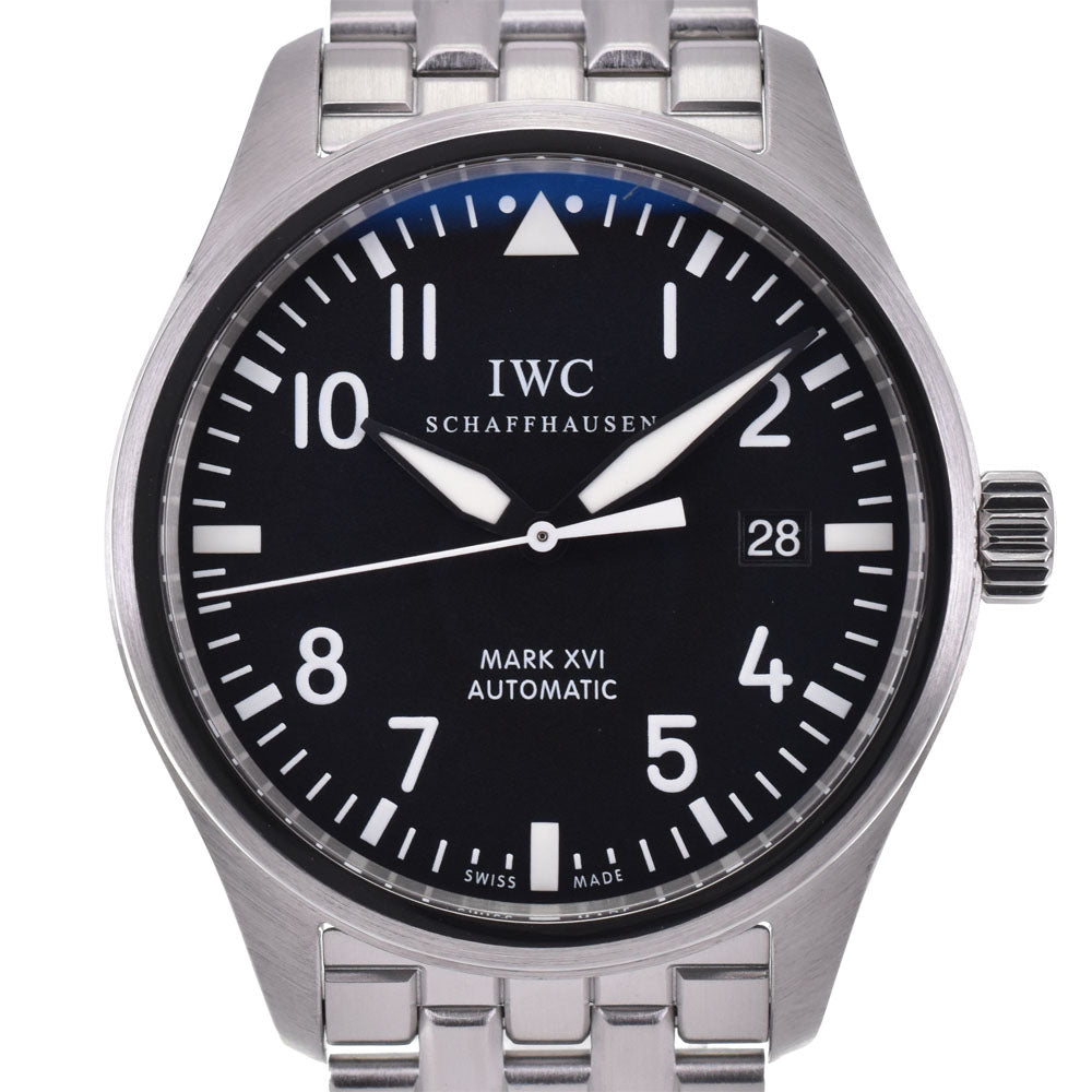 with paper IWC SCHAFFHAUSEN Pilot's watch mark XVI IW325504 black Dial Automatic Men's
 Watch C#144113