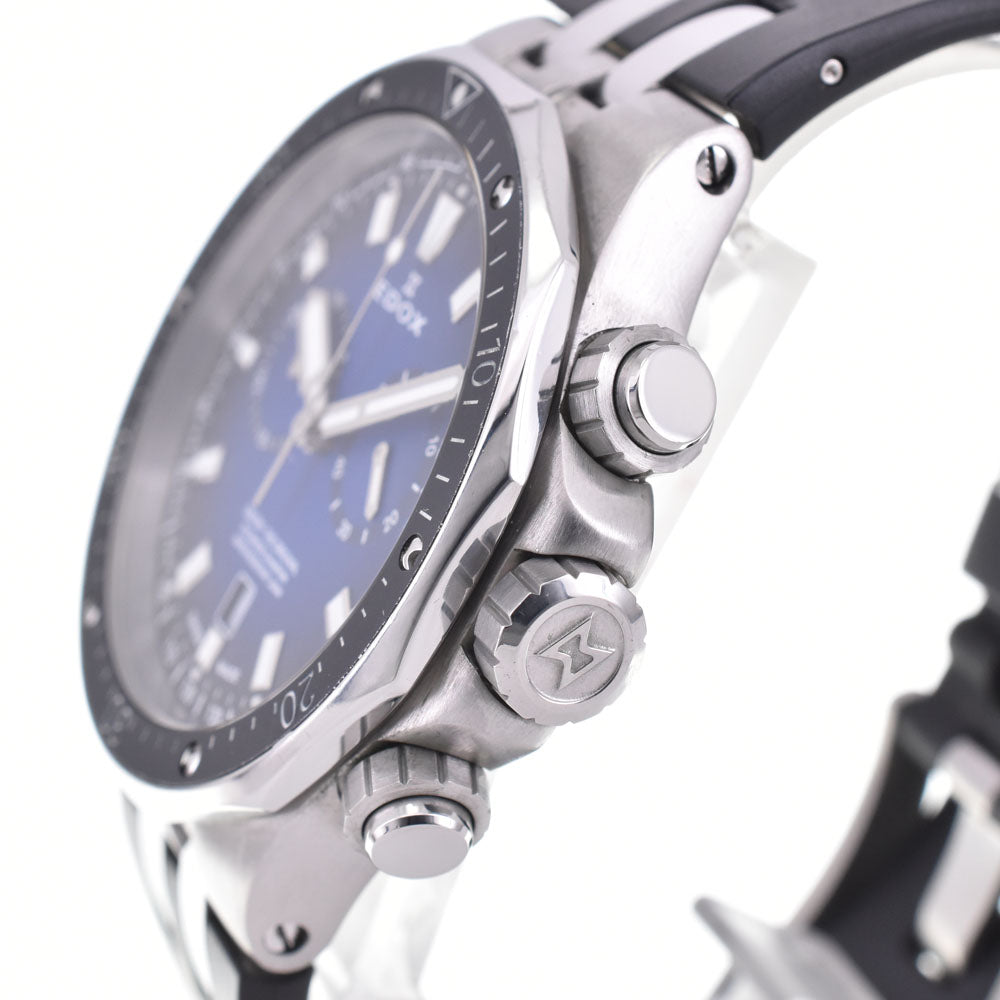 EDOX Delphin 10109-3CA-BUIN Chronograph Date Blue gradation Dial Quartz Men's
 Watch □#144117