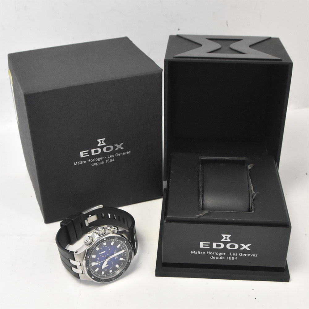 EDOX Delphin 10109-3CA-BUIN Chronograph Date Blue gradation Dial Quartz Men's
 Watch □#144117