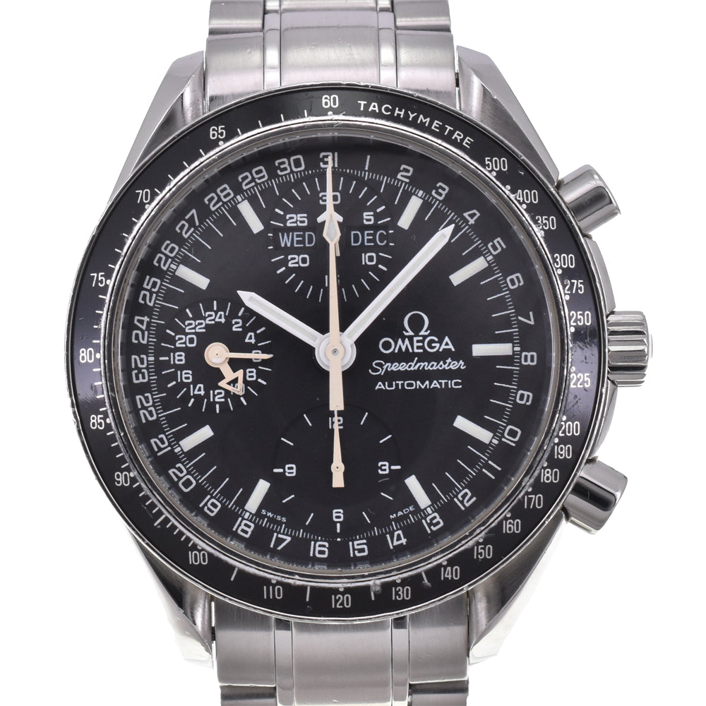 with paper OMEGA Speedmaster 3520.50 Mark 40 Cosmos Triple calendar chronograph black Dial Automatic Men's
 Watch D#144120