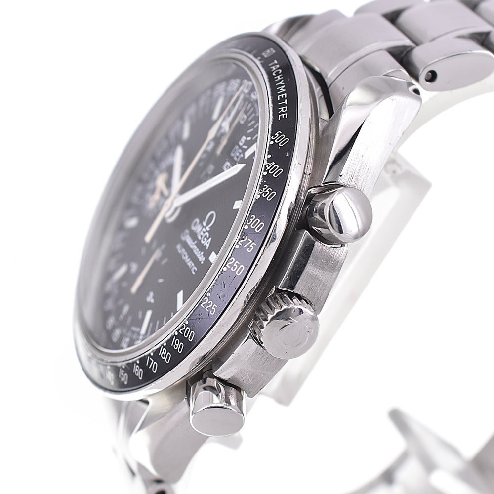 with paper OMEGA Speedmaster 3520.50 Mark 40 Cosmos Triple calendar chronograph black Dial Automatic Men's
 Watch D#144120