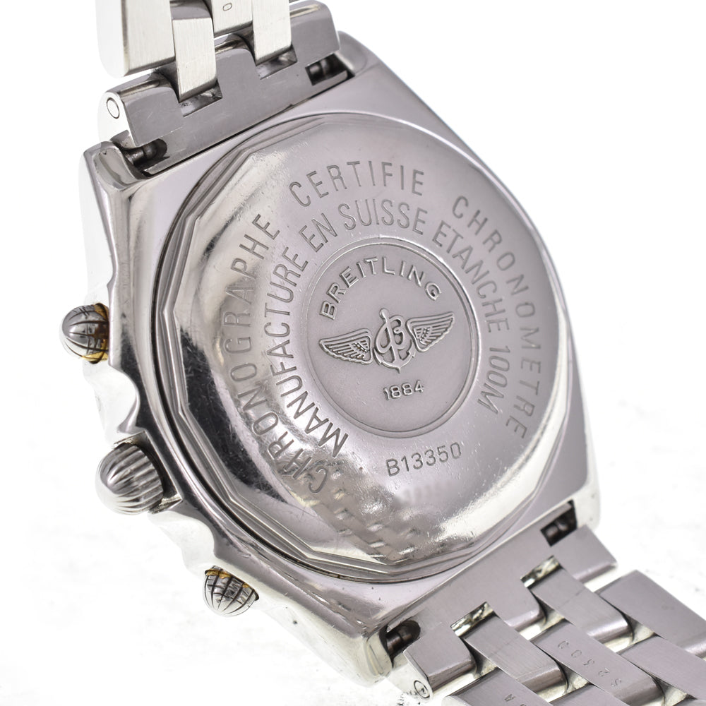 with paper BREITLING Chronomat Evolution Bicolo B13350 white Dial Automatic Men's
 Watch H#144121