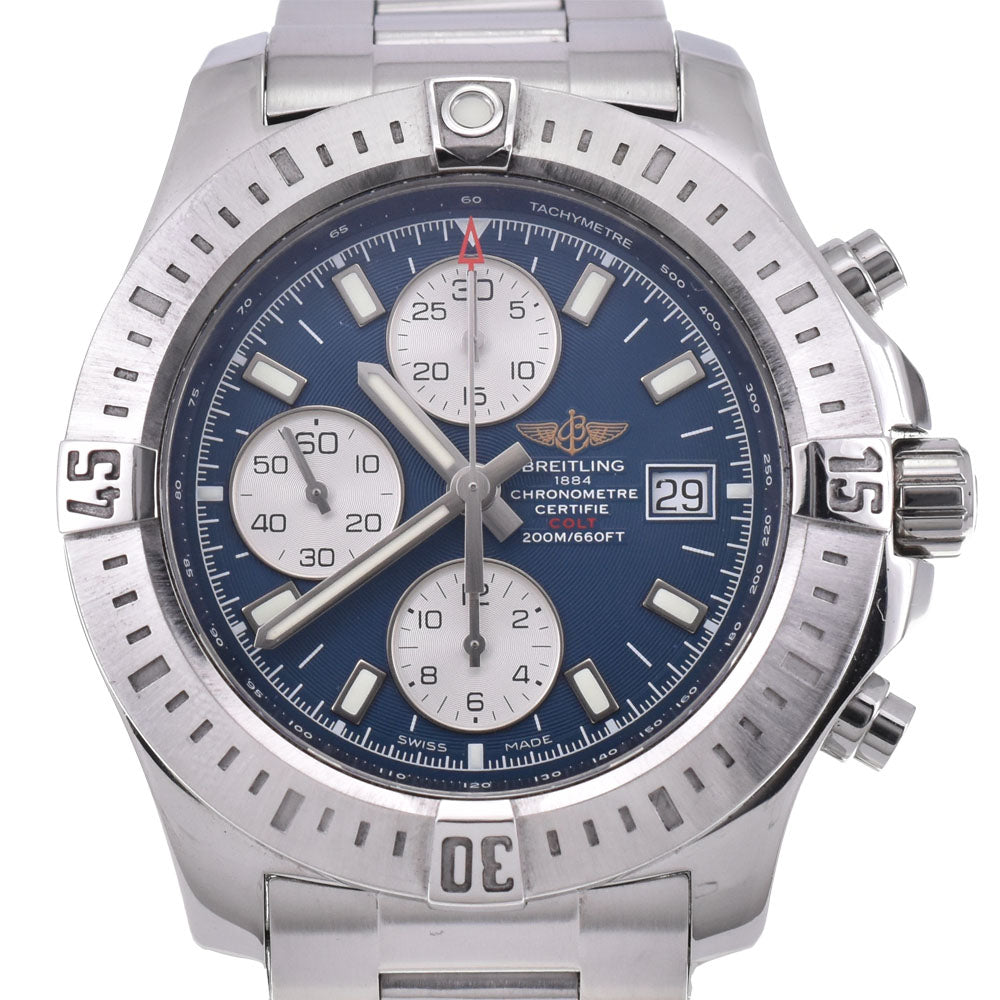 BREITLING Colt A13388 Chronograph blue Dial Automatic Men's
 Watch E#144122
