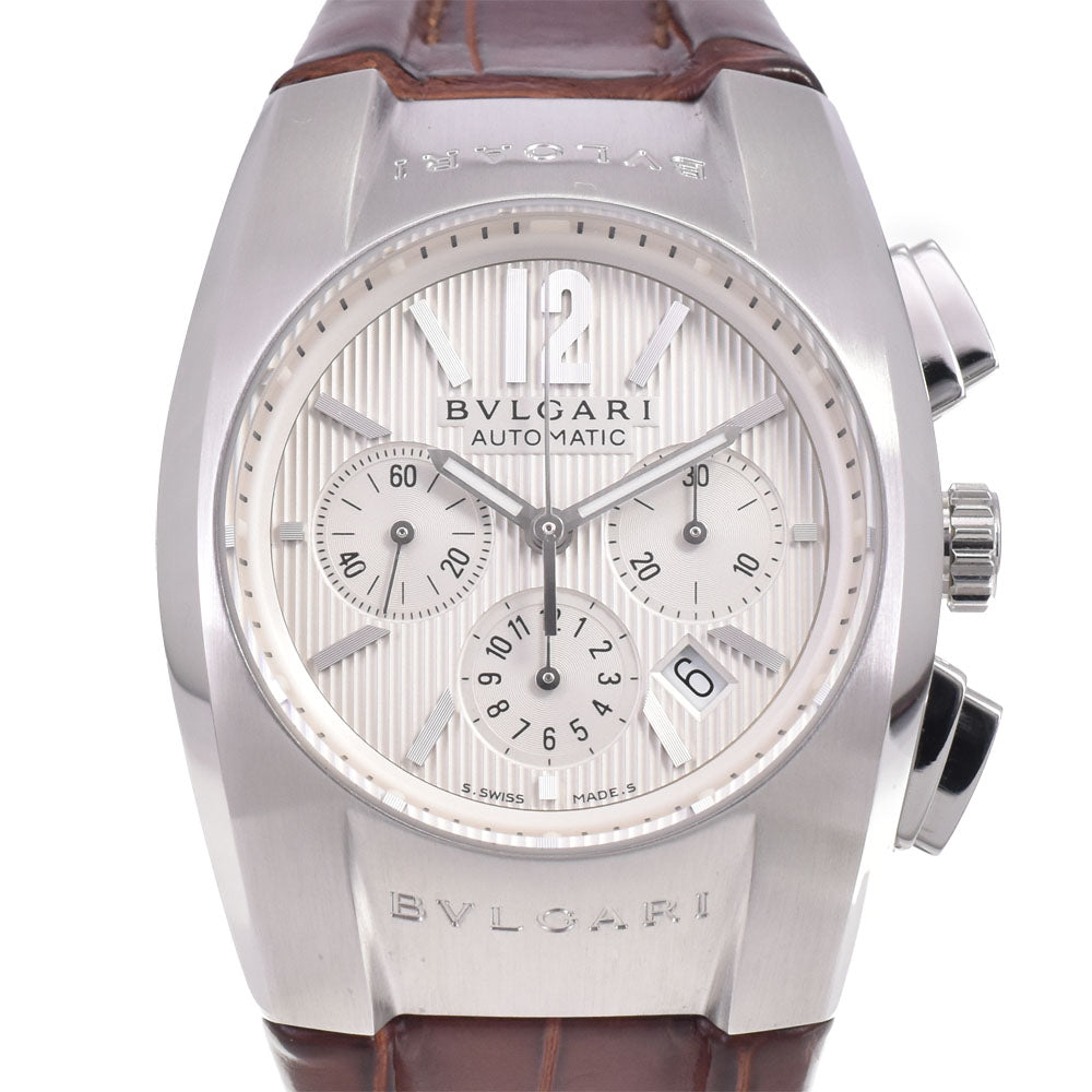 with paper BVLGARI Elgon EG35SCH Chronograph Date Silver Dial Automatic Unisex
 Watch C#144127