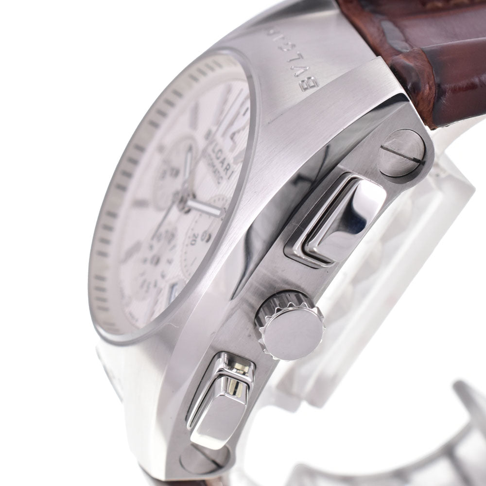 with paper BVLGARI Elgon EG35SCH Chronograph Date Silver Dial Automatic Unisex
 Watch C#144127