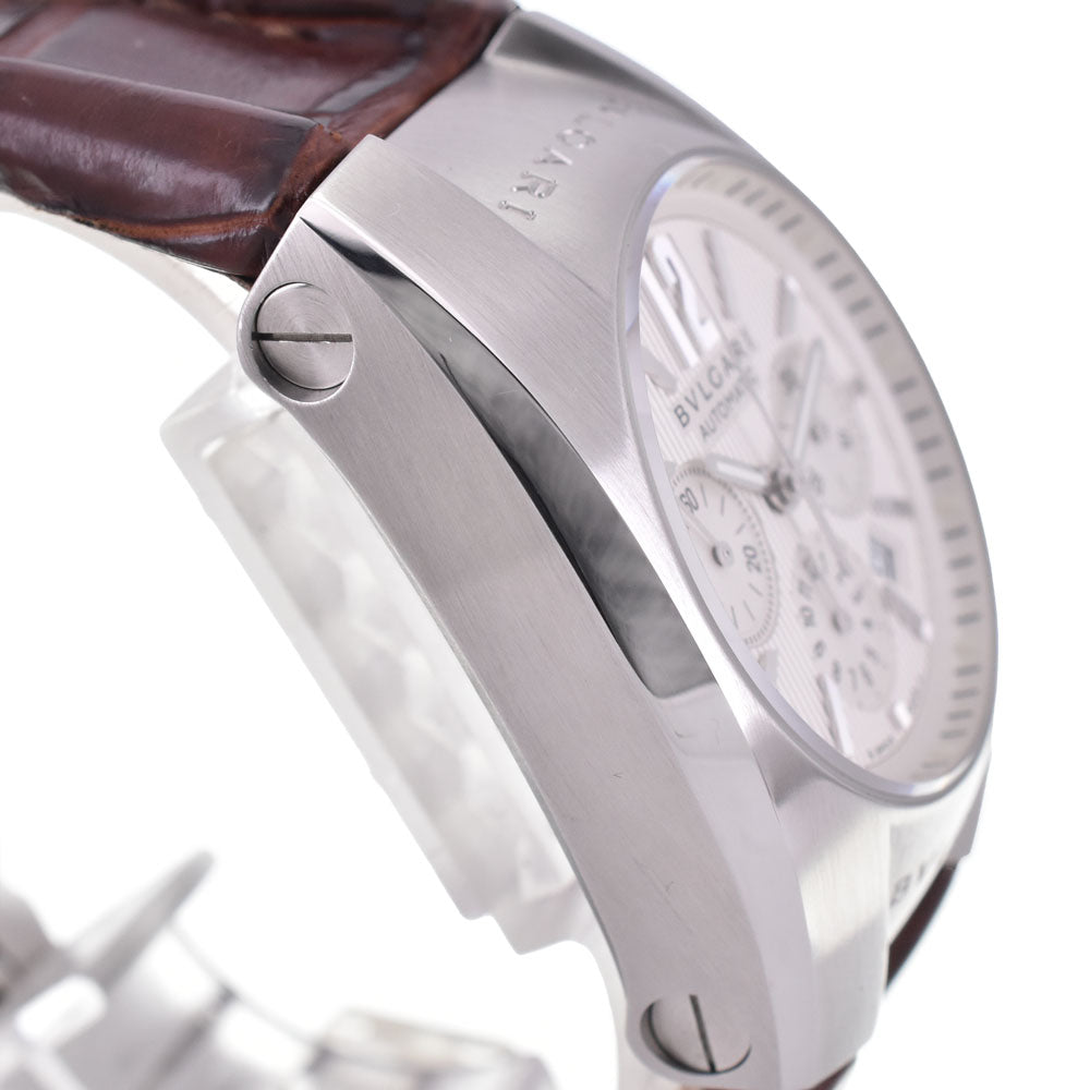 with paper BVLGARI Elgon EG35SCH Chronograph Date Silver Dial Automatic Unisex
 Watch C#144127