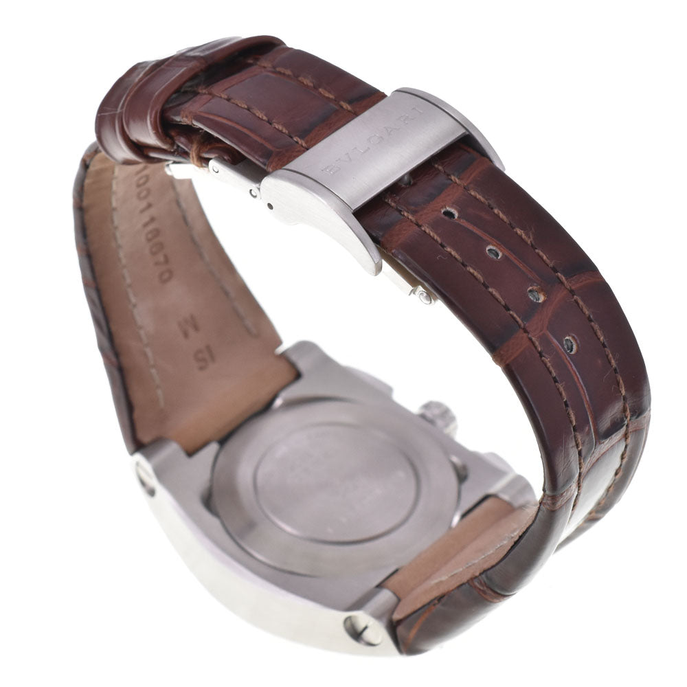 with paper BVLGARI Elgon EG35SCH Chronograph Date Silver Dial Automatic Unisex
 Watch C#144127