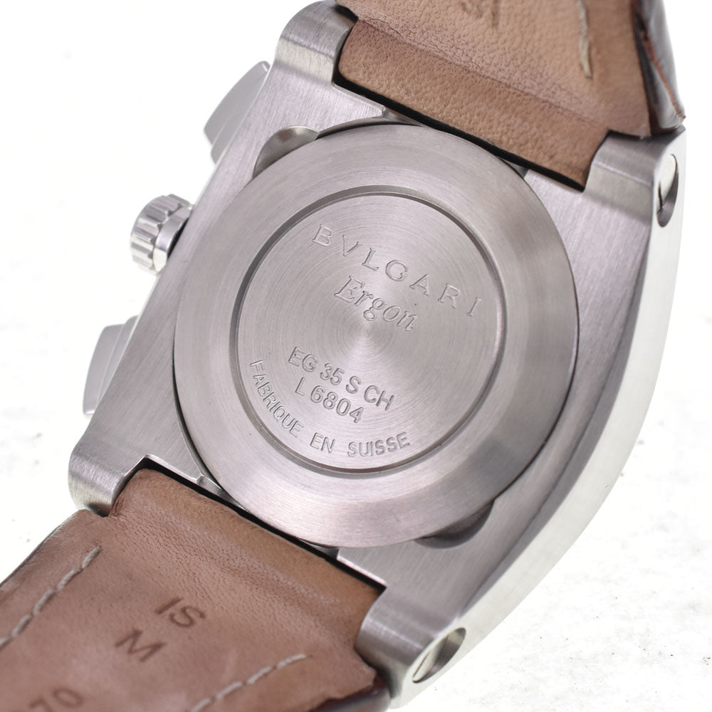 with paper BVLGARI Elgon EG35SCH Chronograph Date Silver Dial Automatic Unisex
 Watch C#144127