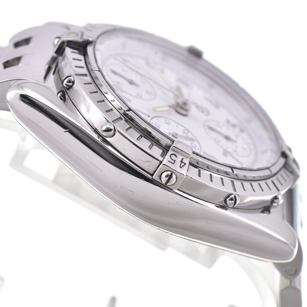 with paper BREITLING Chronomat Date A13050.1 white Dial Automatic Men's
 Watch C#144132