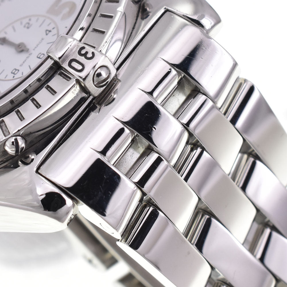 with paper BREITLING Chronomat Date A13050.1 white Dial Automatic Men's
 Watch C#144132