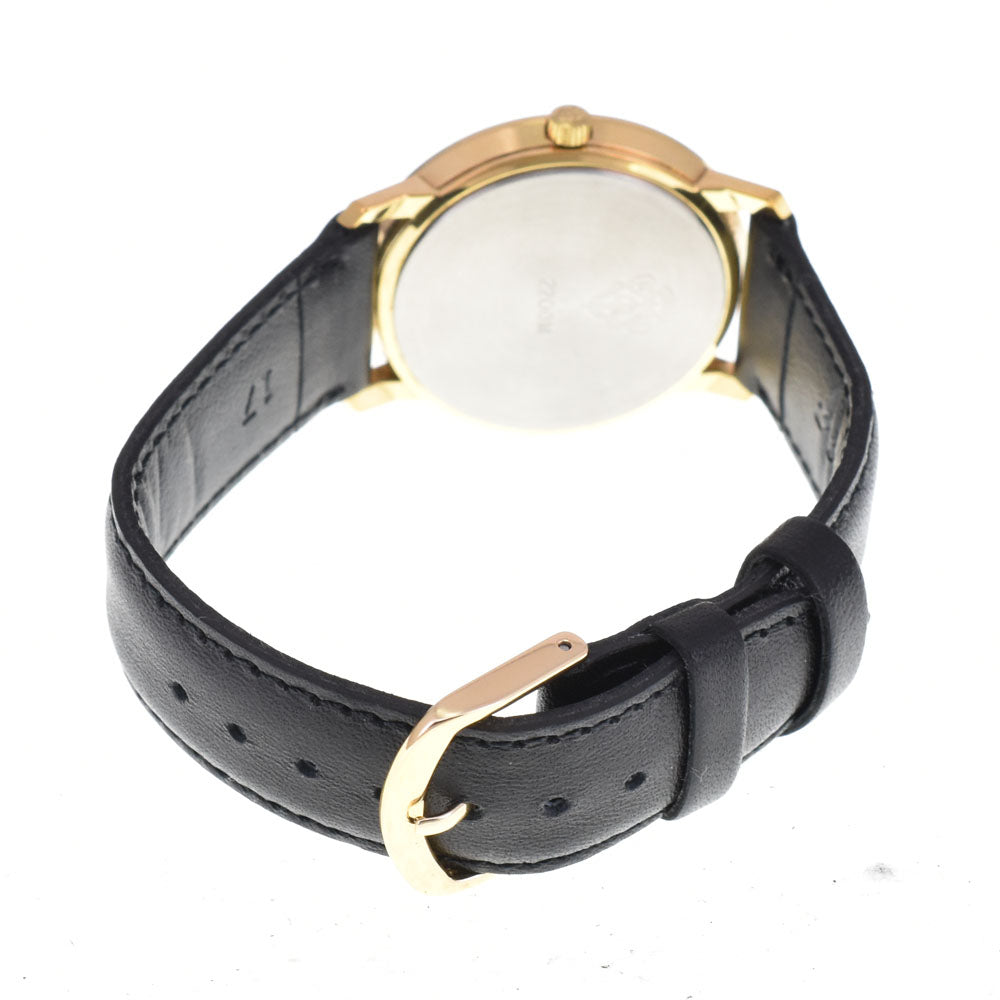 GUCCI 2200M Gold Plated / Leather black Dial Quartz Men's
 Watch B#144135