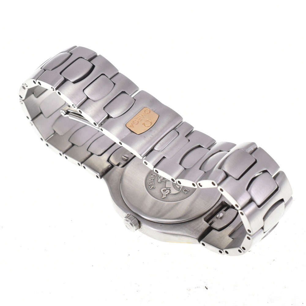 OMEGA Seamaster Polaris vintage Stainless Steel/K18 Date gray Dial Quartz Men's
 Watch B#144137