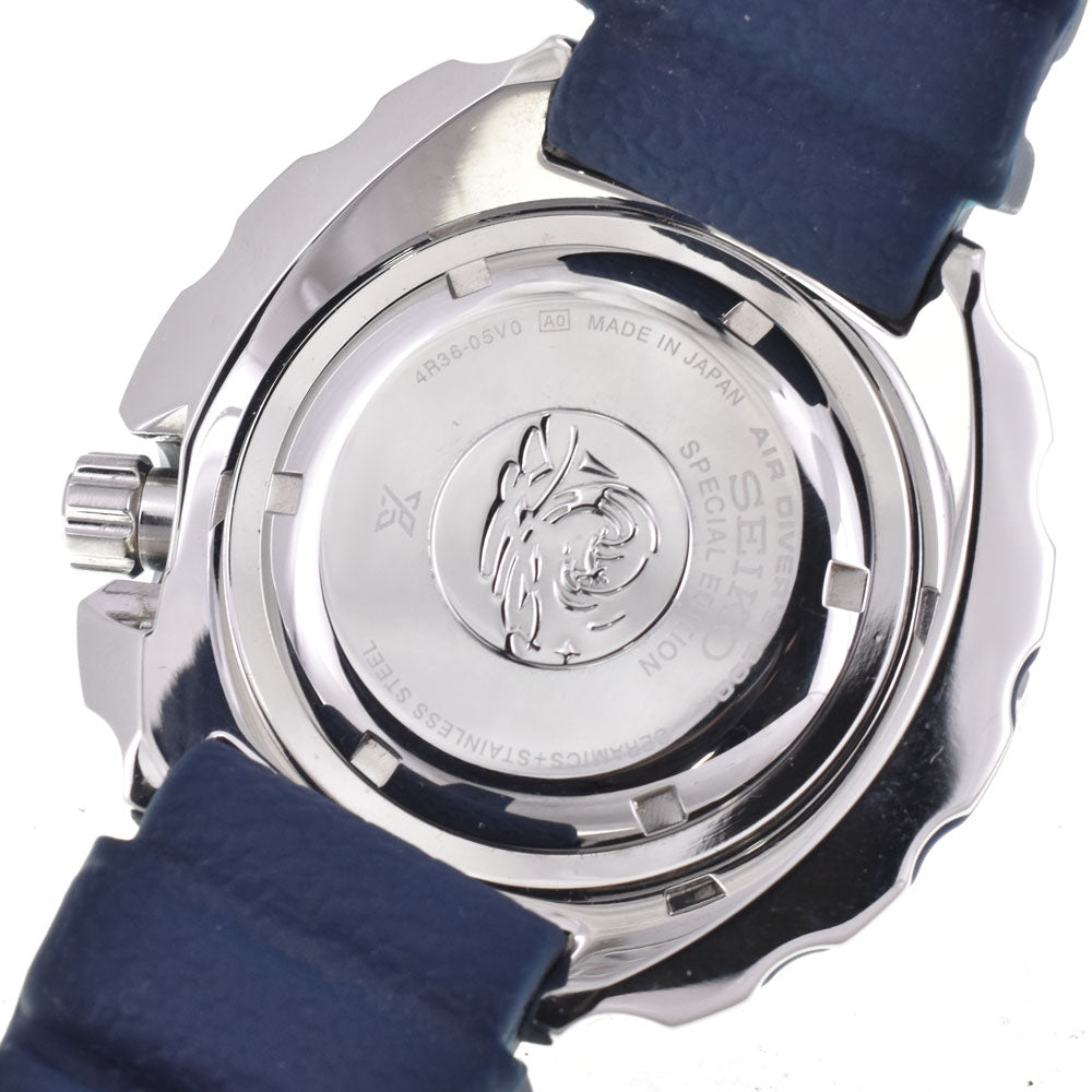 with paper SEIKO Prospex SRPA83J1/4R36-05V0 PADI collaboration Navy Dial Automatic Men's
 Watch B#144139