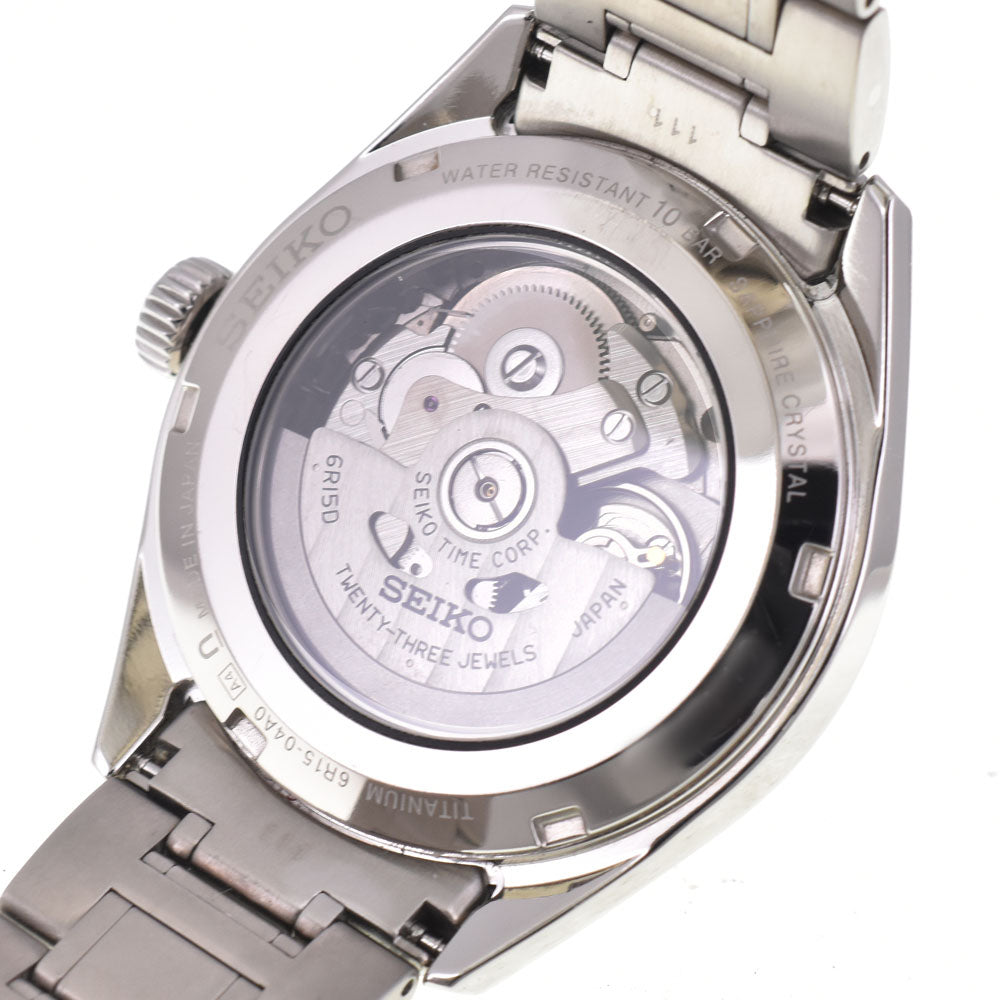 with paper SEIKO Pureza SARX055/6R15-04A0 titanium Silver Dial Automatic Men's
 Watch B#144140