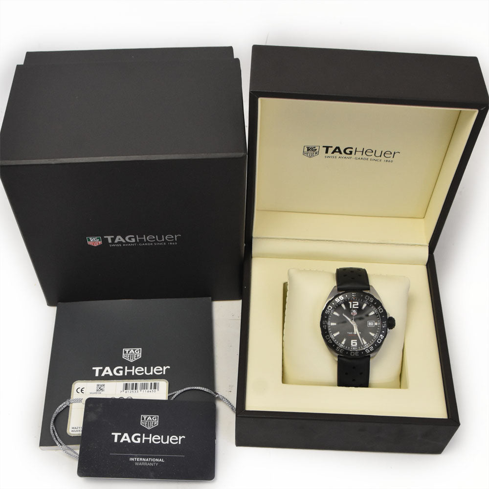 with paper TAG HEUER Formula 1 WAZ1110.FT8023 Date black Dial Quartz Men's
 Watch B#144141