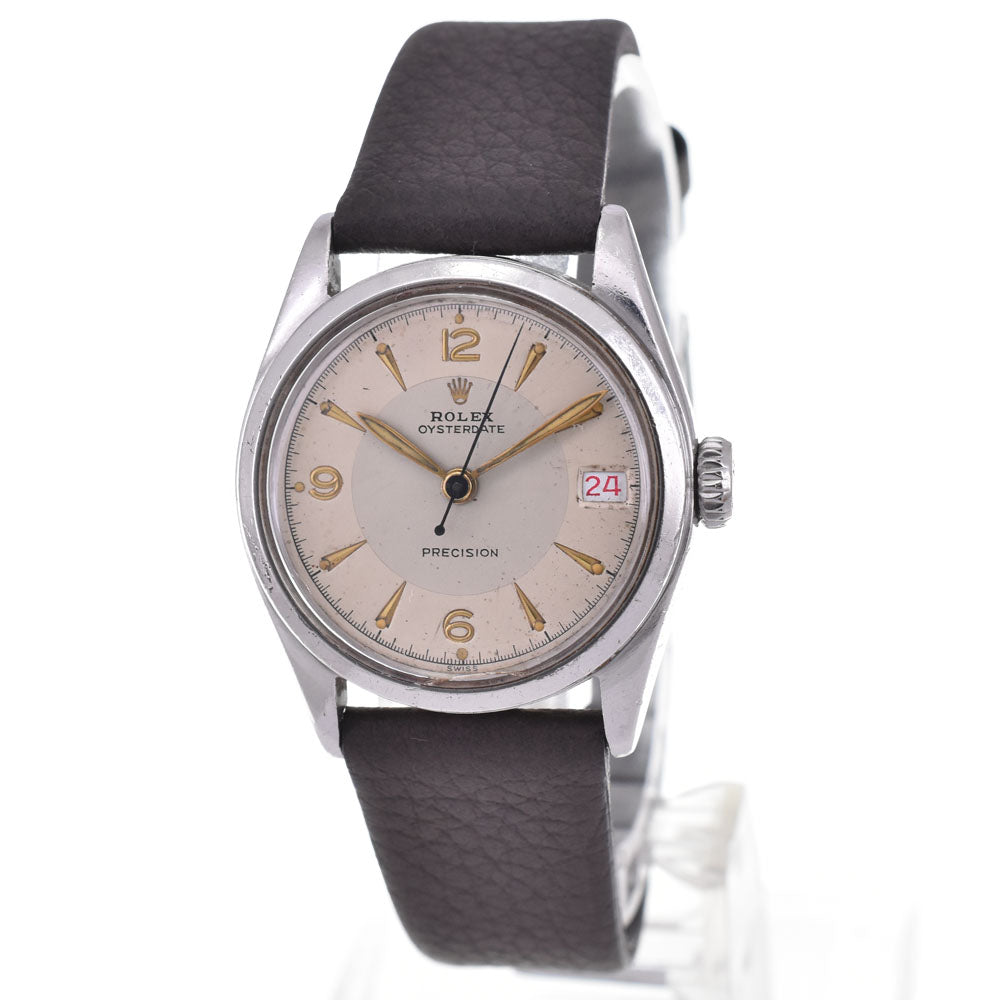 ROLEX Oyster Date 6066 vintage Cal.740 Ivory Dial Hand Winding Men's
 Watch G#144144