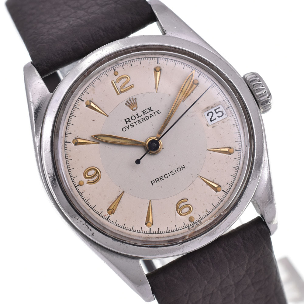 ROLEX Oyster Date 6066 vintage Cal.740 Ivory Dial Hand Winding Men's
 Watch G#144144