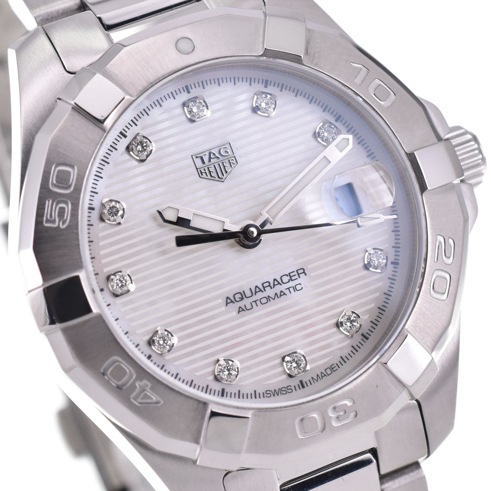 with paper TAG HEUER Aqua racer WBD2313.BA0740 11P Diamond White shell Dial Automatic Ladies
 Watch B#144148