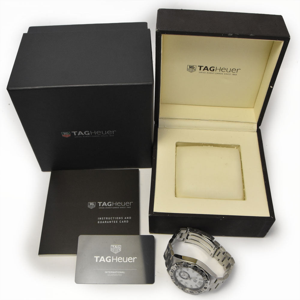 with paper TAG HEUER Formula 1 WAZ2013.BA0842 white Dial Automatic Men's
 Watch B#144149