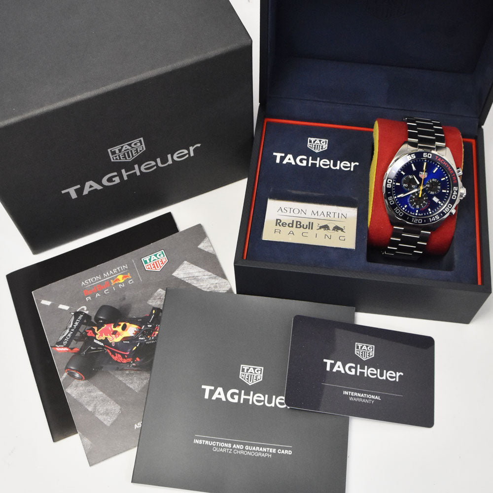 with paper TAG HEUER Formula 1 CAZ101AB.BA0842 Red bull racing blue Dial Quartz Men's
 Watch B#144150
