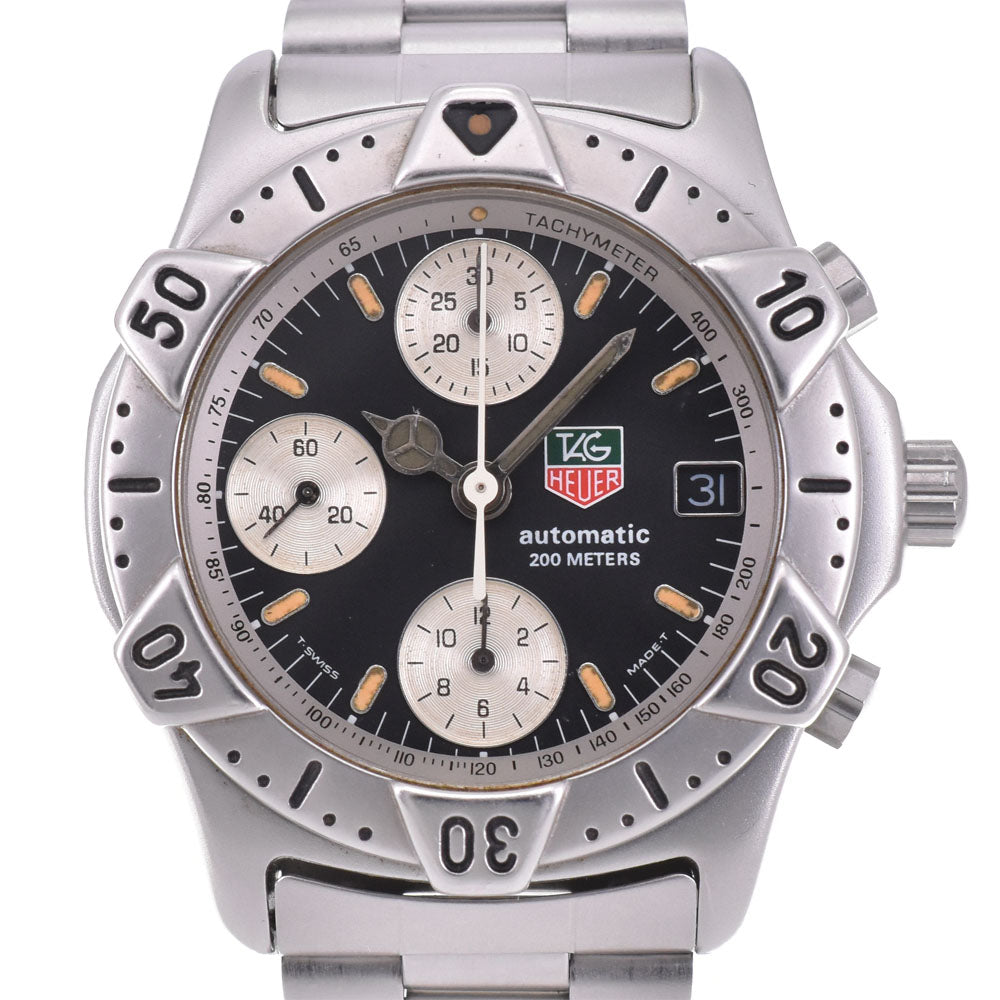 TAG HEUER 2000 series 740.306 Chronograph Date Black / Silver Dial Automatic Men's
 Watch B#144151