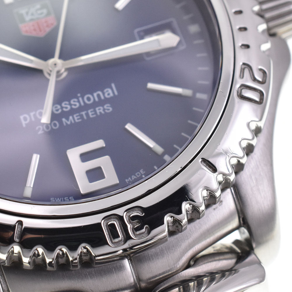 TAG HEUER Link WT1113 Date Stainless Steel blue Dial Quartz Men's
 Watch H#144153