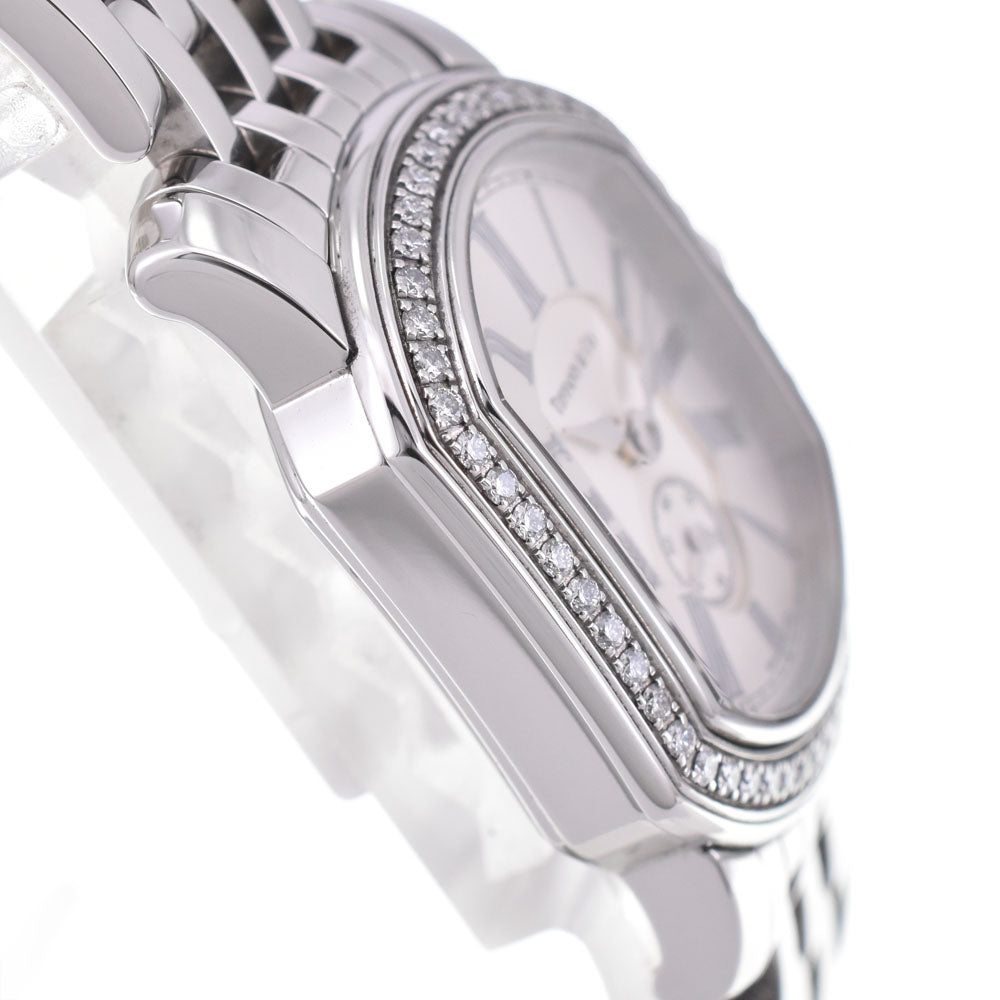 TIFFANY&Co. Mark Coupe Diamond Bezel 21932523 Small second Silver Dial Quartz Ladies
 Watch B#144155