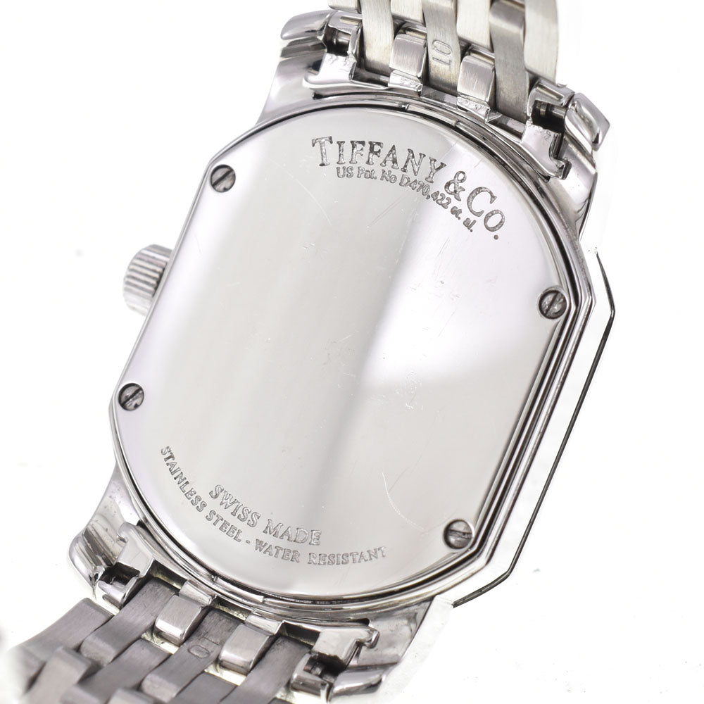 TIFFANY&Co. Mark Coupe Diamond Bezel 21932523 Small second Silver Dial Quartz Ladies
 Watch B#144155